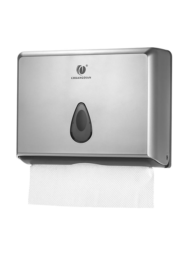 Loquat Wall-Mounted Bathroom Tissue Holder Silver - Image 1