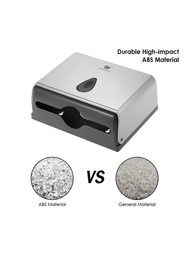 Loquat Wall-Mounted Bathroom Tissue Holder Silver - Image 2