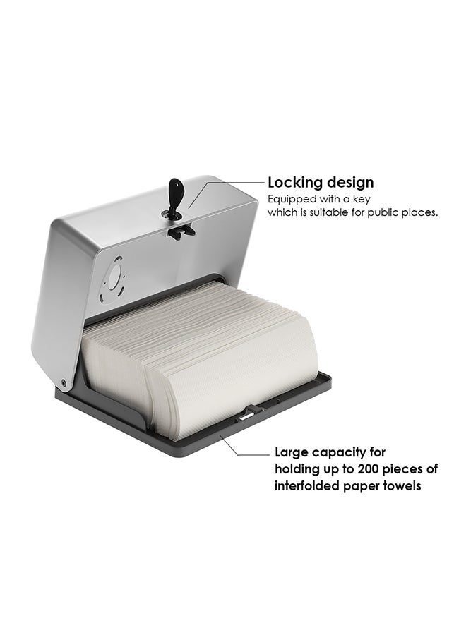 Loquat Wall-Mounted Bathroom Tissue Holder Silver - Image 3