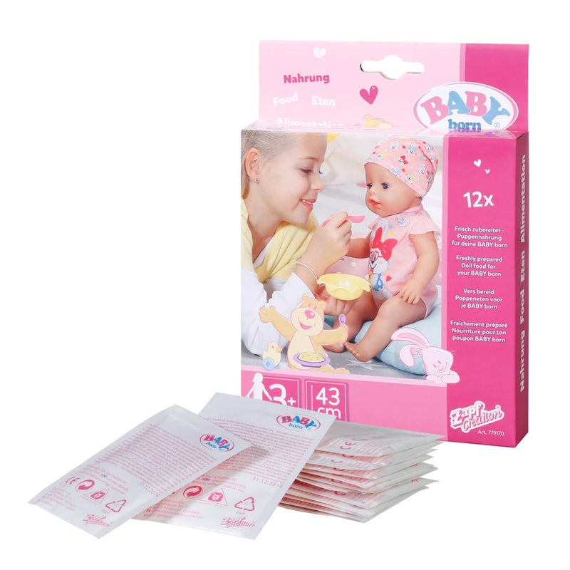 BABY born Food Sachets for Doll - Easy for Small Hands, Creative Play Promotes Empathy and Social Skills, for Toddlers 3 Years and Up - Includes 12 Sachets - Image 5