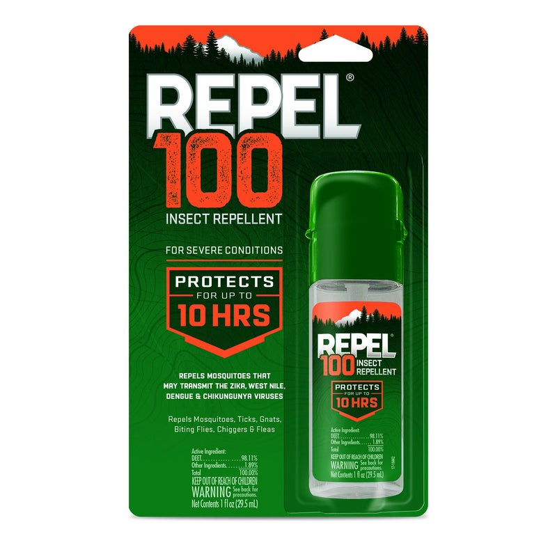 Repel 100 Insect Repellent, Repels Mosquitos, Ticks and Gnats, For Severe Conditions, Protects For Up To 10 Hours, 98% DEET (Pump Spray) 1 fl Ounce - Image 1