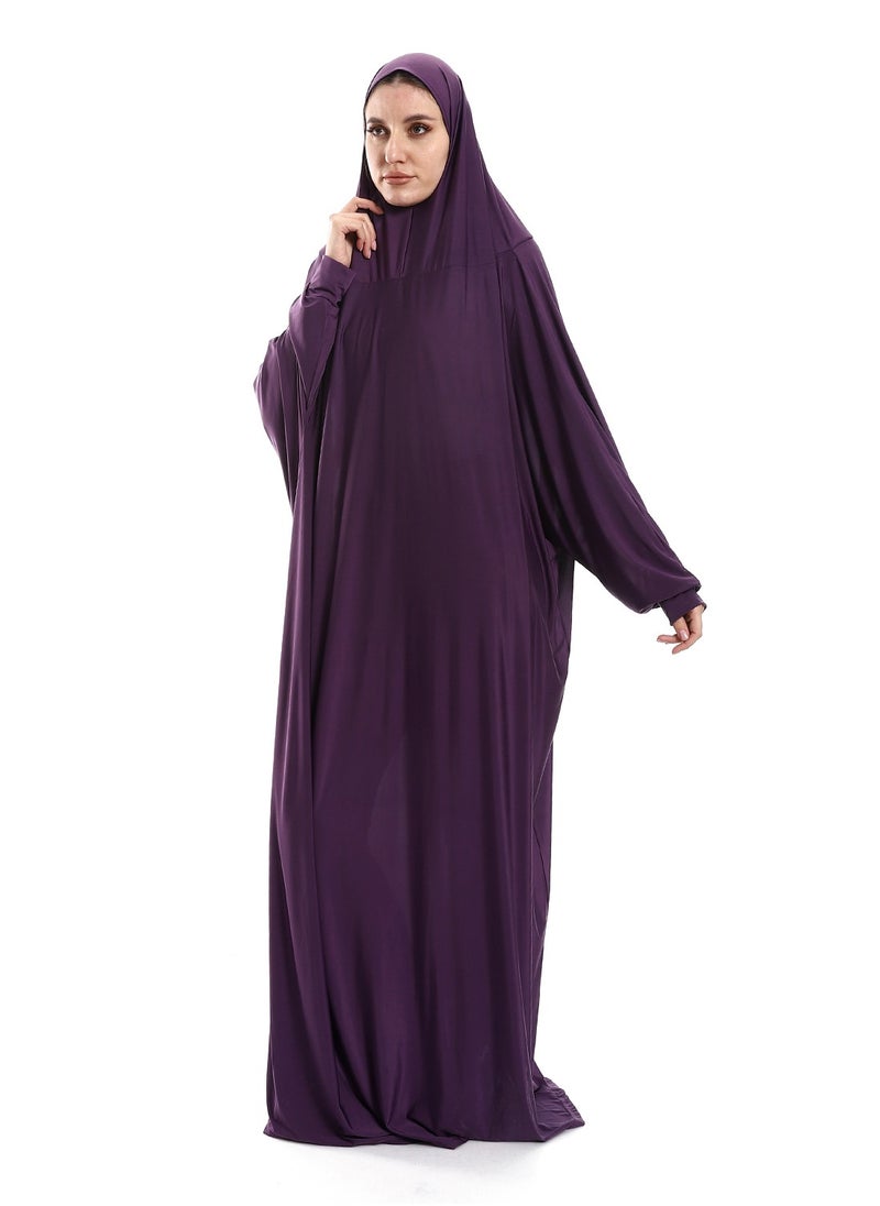 سيزار اسدال صلاة حريمي سادة متصل بغطاء للراس  - Image 2