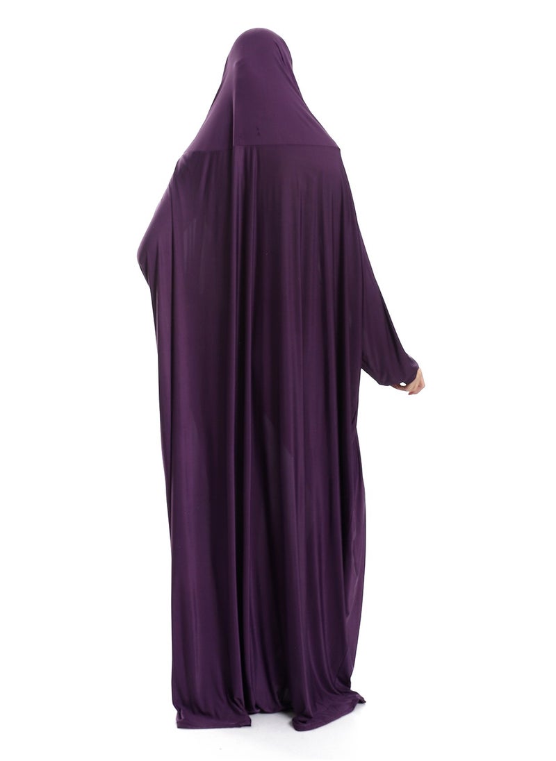 سيزار اسدال صلاة حريمي سادة متصل بغطاء للراس  - Image 3