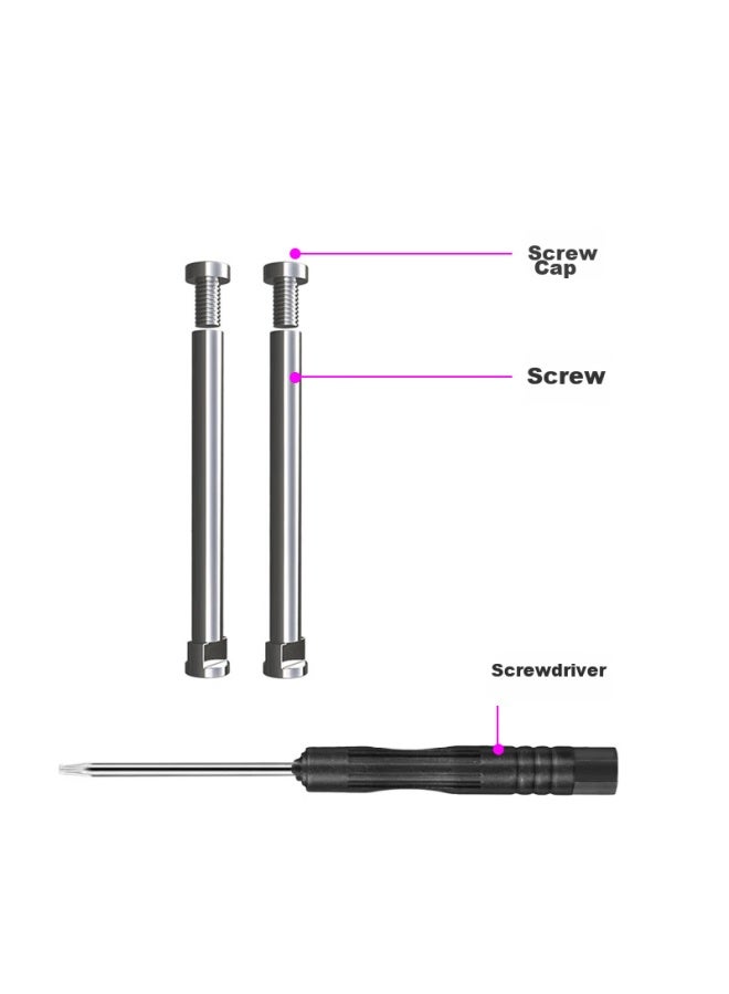 Freeson Freeson Compatible With Mitu Children's Watch 6x Strap Tallation Accessories, Xiaomi Smartwatch Strap Screw Rod, Ear Rod Screw Cap, Connecting Rod Disassembly Tool, Silver  - Image 3