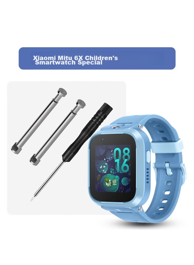 Freeson Freeson Compatible With Mitu Children's Watch 6x Strap Tallation Accessories, Xiaomi Smartwatch Strap Screw Rod, Ear Rod Screw Cap, Connecting Rod Disassembly Tool, Silver  - Image 2