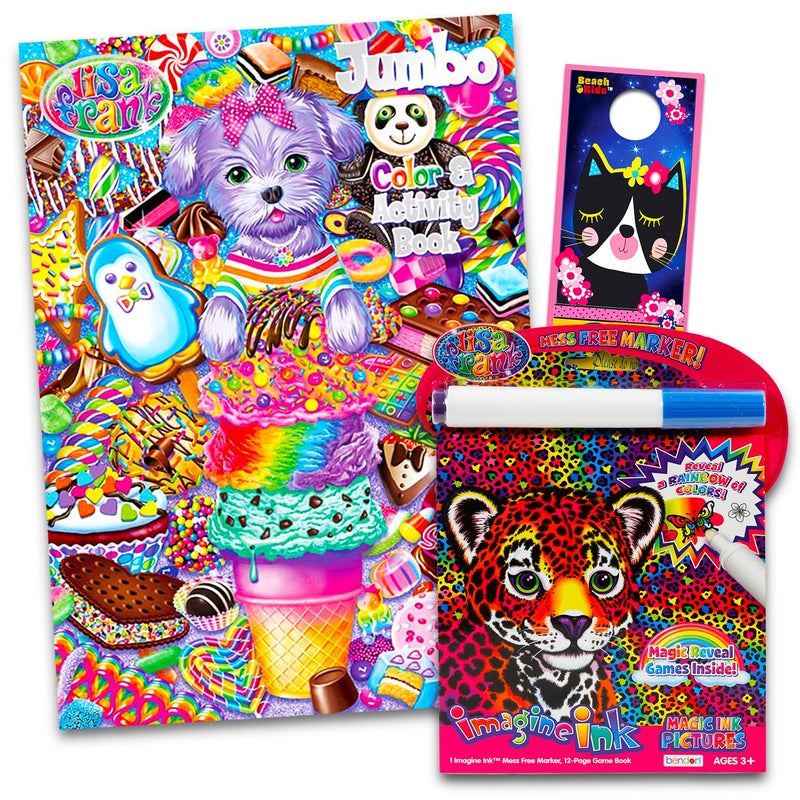 Lisa Frank Coloring and Activity Book Set 2 Books