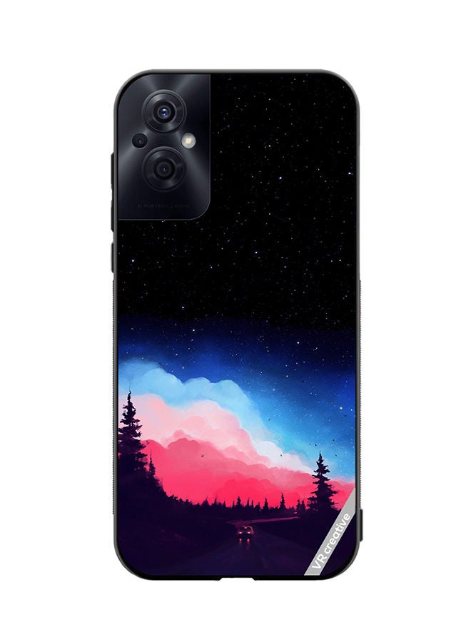 VR CREATIVE Protective Case Cover For Oppo Reno8 Z Vibrant Cloud Design Multicolour - Image 1