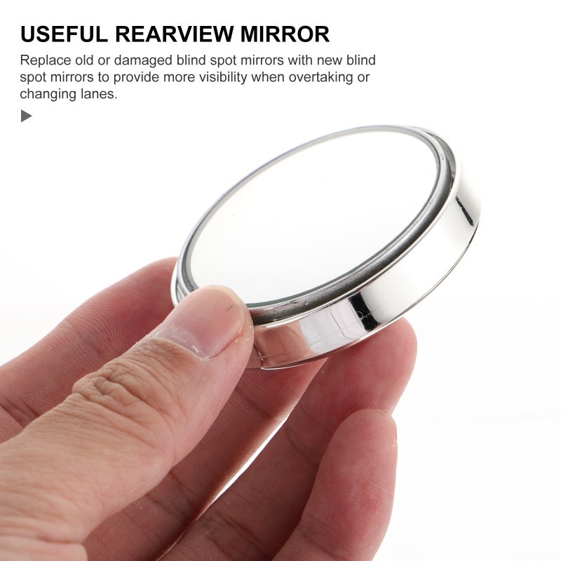 4 Pairs Rear View Mirror Rotatable Push-type Blind Spot Mirror Auxiliary Mirror - Image 5