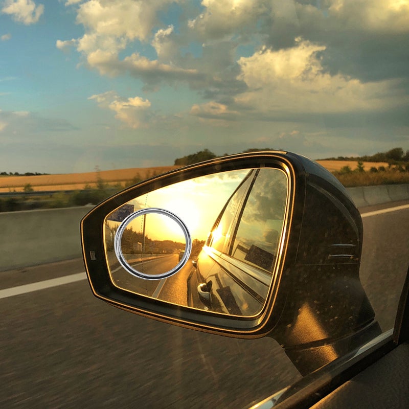 4 Pairs Rear View Mirror Rotatable Push-type Blind Spot Mirror Auxiliary Mirror - Image 3