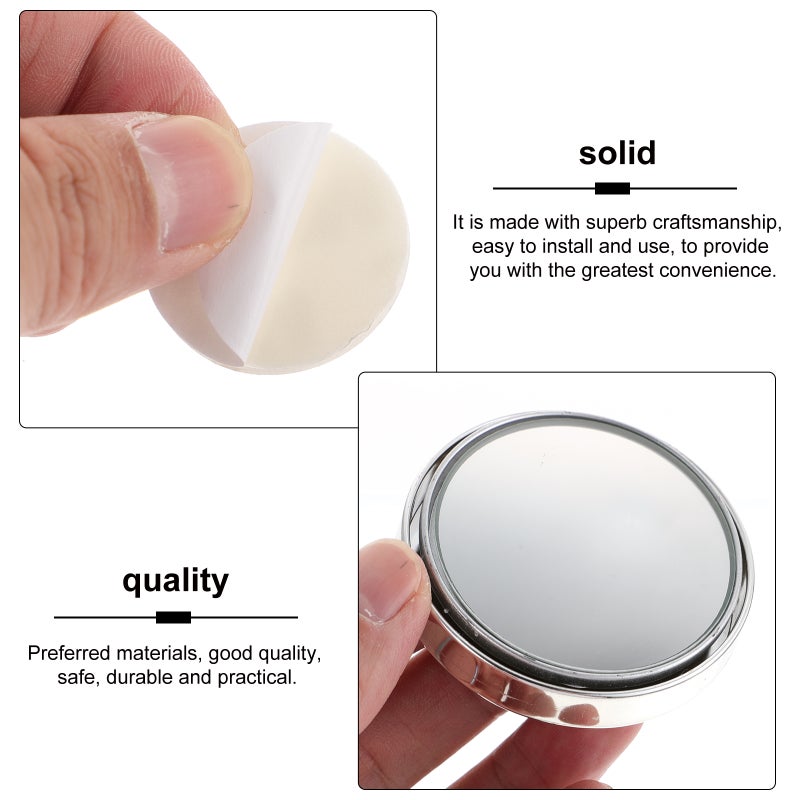 4 Pairs Rear View Mirror Rotatable Push-type Blind Spot Mirror Auxiliary Mirror - Image 4