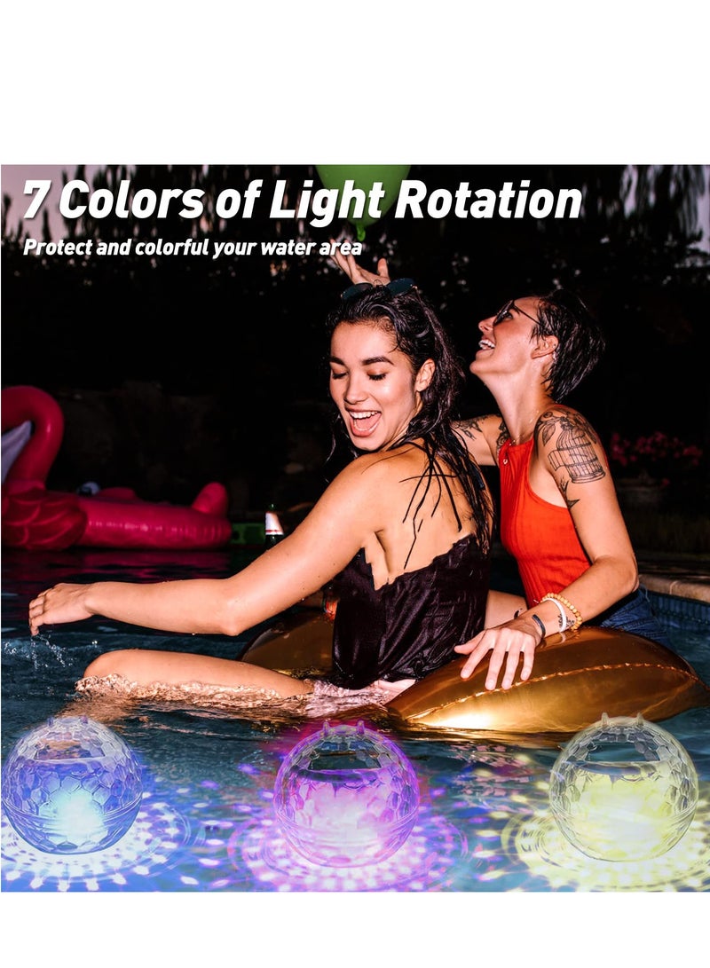 SYOSI Pool Chlorine Floater with Solar Lights, Floating Pool Chlorinator Dispenser for 6x3” Chlorine Tablets, Suitable for Large and Small Pools, Hot Tub, Spa, Garden Decor, Anti-Sinking - Image 5