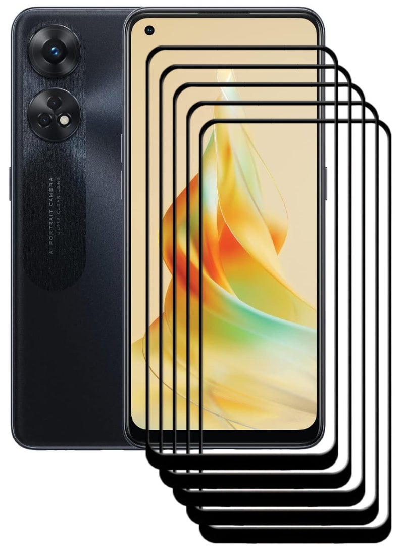 ACLIX 5 Pieces Antistatic ESD Dustproof Premium Quality High Definition Tempered Glass Screen Protector Designed For Oppo Reno8 T - Image 1