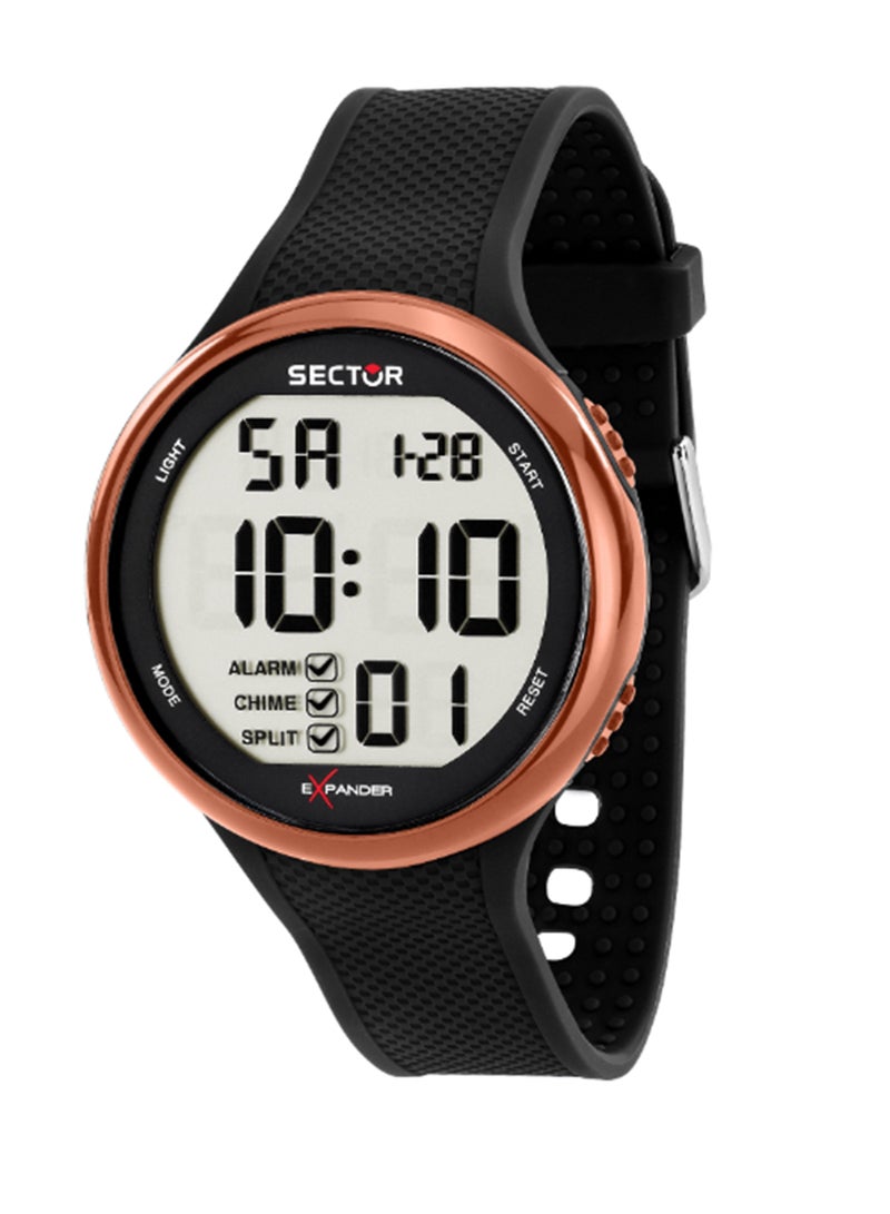 Sector EX-17 46MM DIGITAL RG BEZEL BLACK STRAP - Image 1