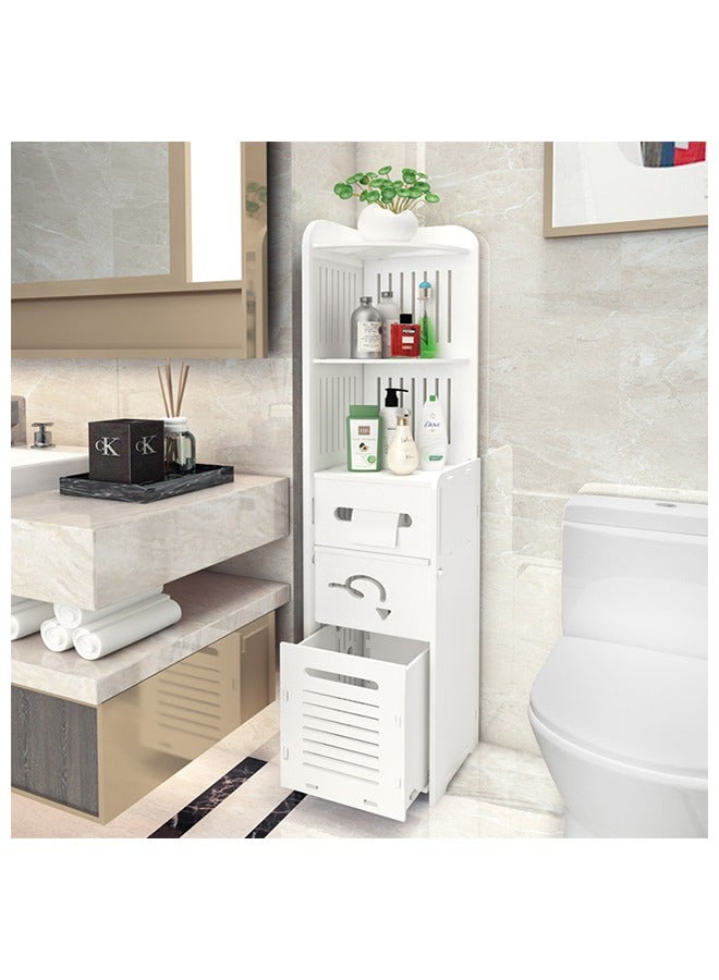 Yameem Cabinet Storage Freestanding Bathroom Corner Shelf  Space Saver Organizer - Image 1