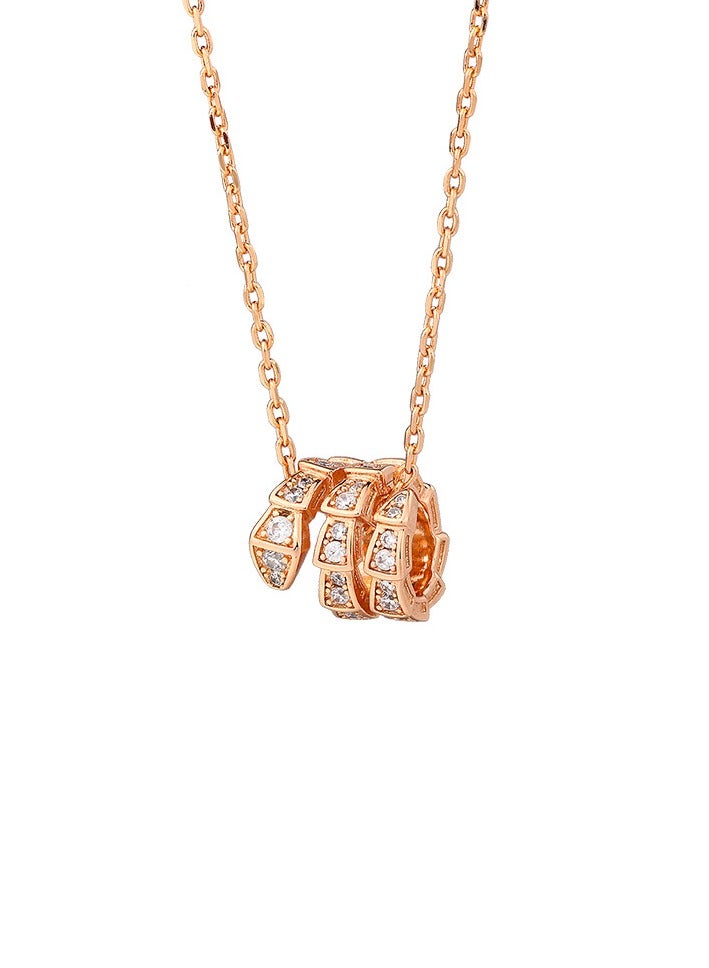 Kenzs Women's Light Luxury Snake Bone Necklace