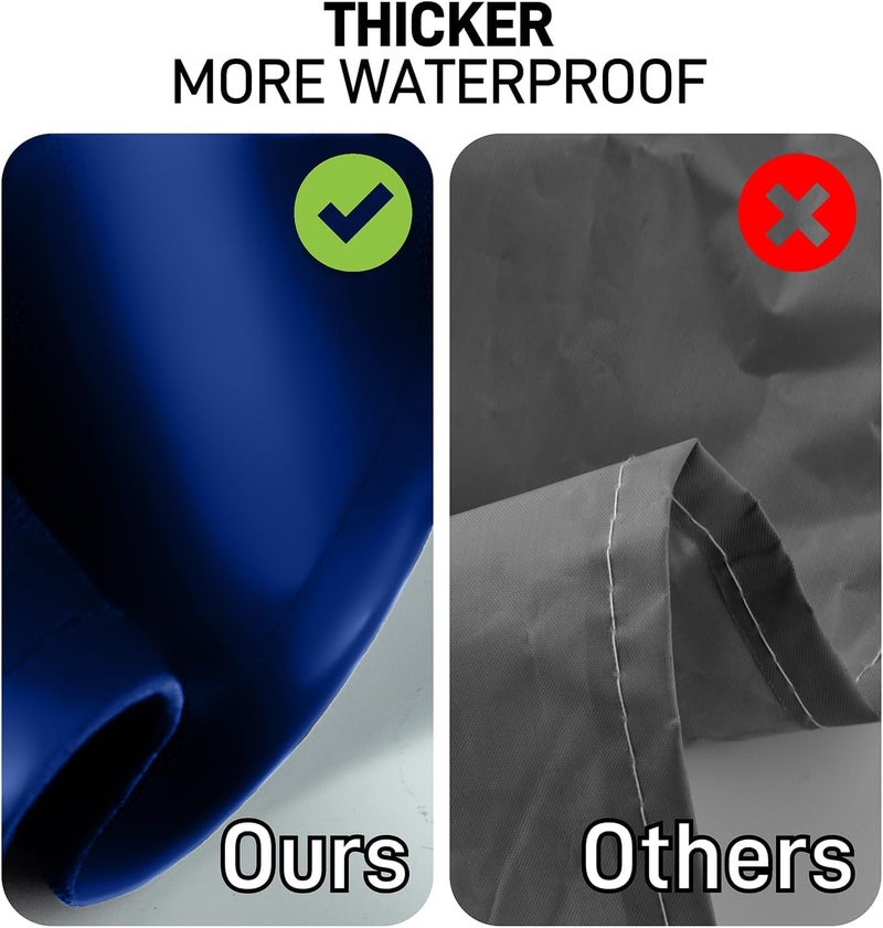 DEBIK Waterproof Apron with Comfortable Adjustable Bib Rubber Vinyl Dishwasher Heavy Duty Apron for Men Women Dishwashing (BLUE) - Image 2