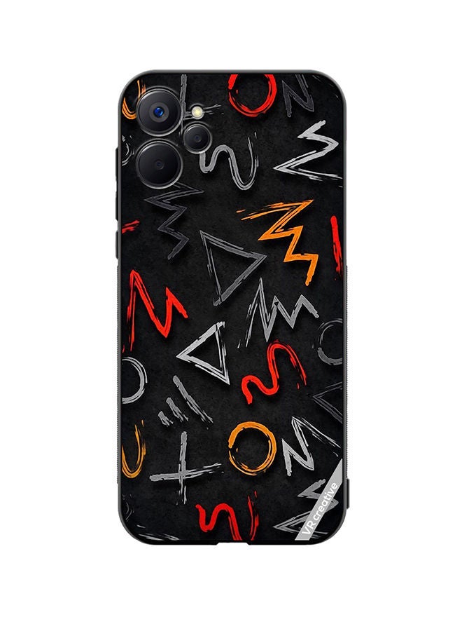 VR CREATIVE Protective Case Cover For Realme 9i 5G Abstract Design Multicolour - Image 1