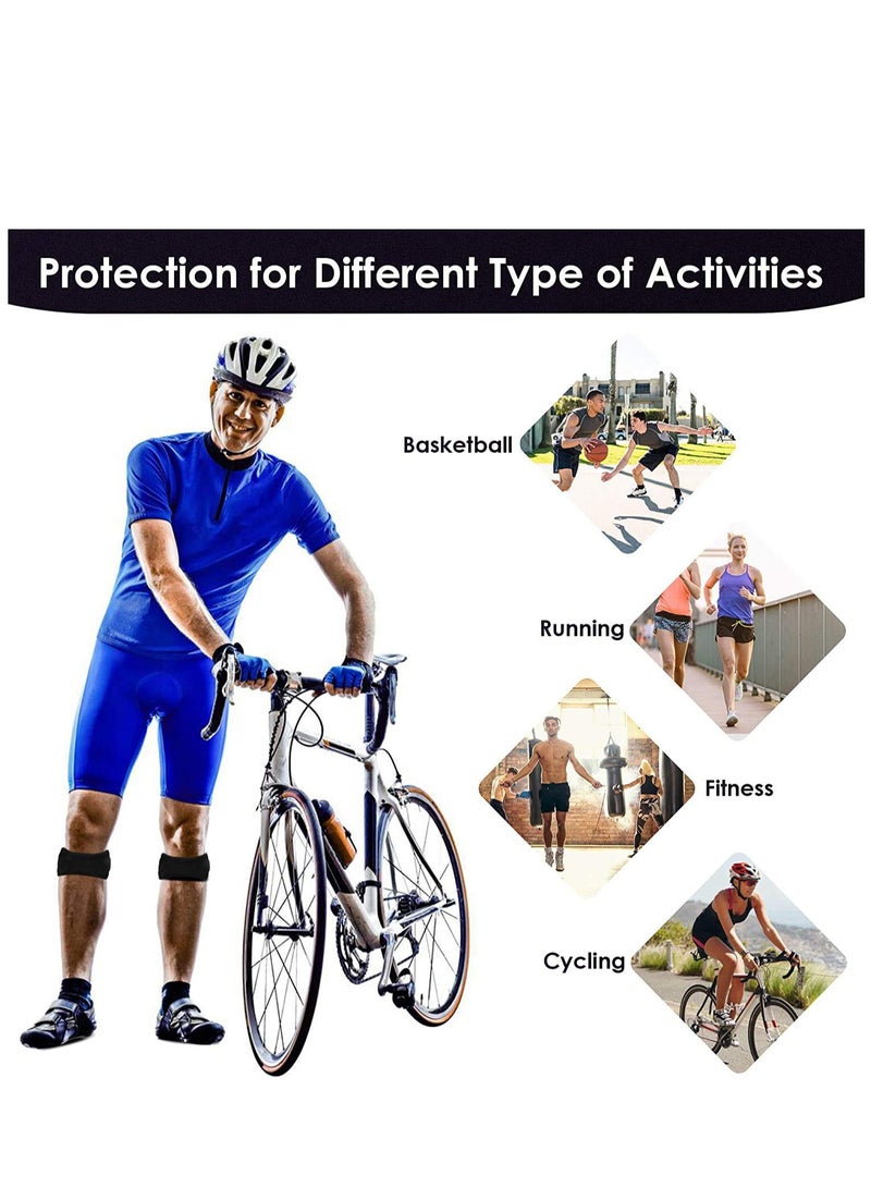 KASTWAVE Knee Brace Support Adjustable Compression Sleeve Wraps Pads New Generation Knee Protector for Single Pack Large for Outdoor Sports 1count  - Image 5