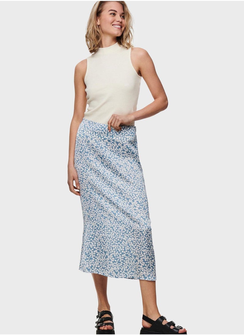 ONLY - Printed Midi Skirt - Image 1