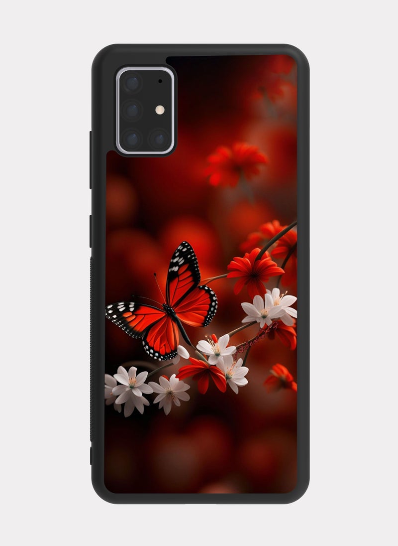PXLAAT Samsung Galaxy A71 case cover Butterfly - Image 1