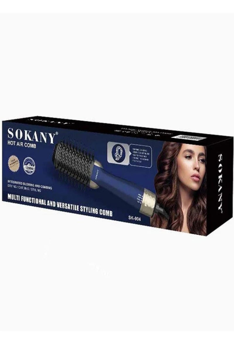 سوكاني مجفف الشعر مشط الهواء الساخن SK-904A مشط تصفيف متعدد الوظائف ومتعدد الاستخدامات - 1200 واط - Image 3