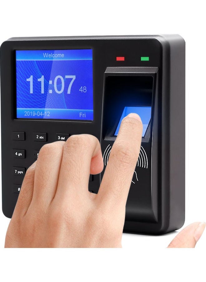 NIBEMINENT Fingerprint Access Control Attendance Time Clock Black 