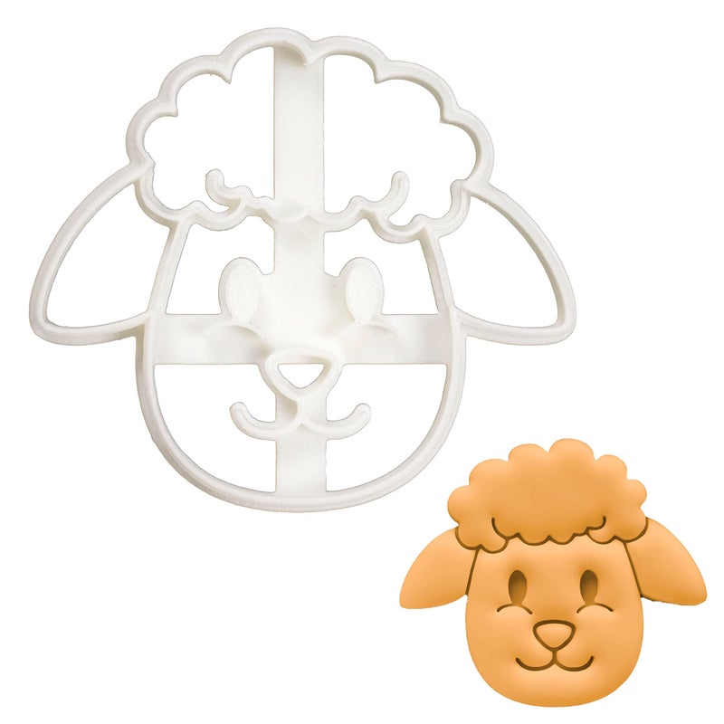 Sheep Face cookie cutter 1 piece Bakerlogy
