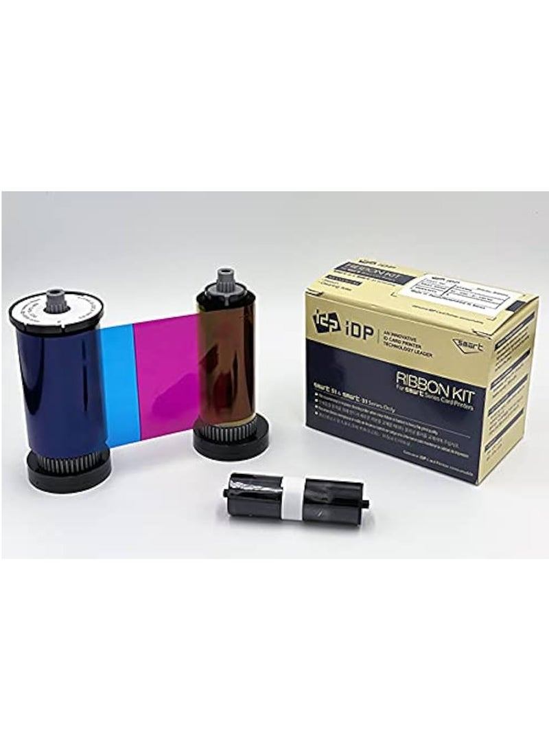IDP 653779 YMCKO For IDP  SMART 51 - 31  Card Printer YMCKO Ribbon 250 Images Print  - Image 1