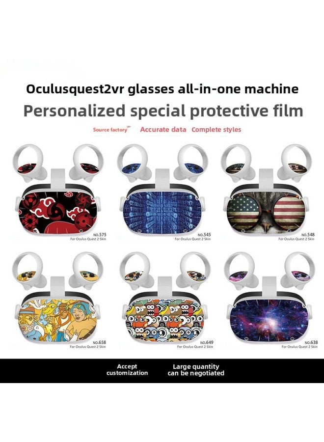 Loquat Oculus Quest 2 VR Glasses Film All-in-one Virtual Reality Helmet Steam VR Game Sticker-Color:611 - Image 2