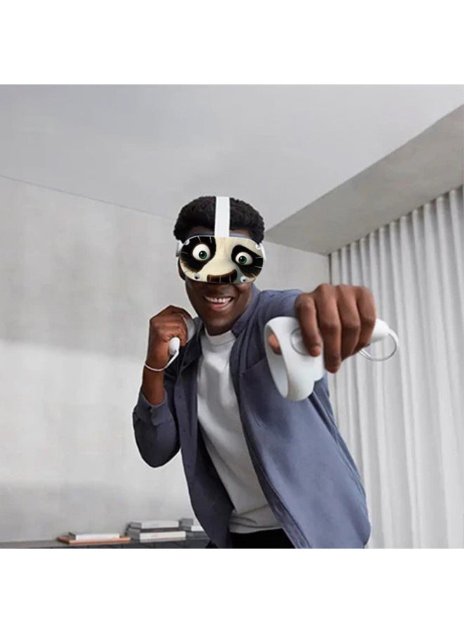 Loquat Oculus Quest 2 VR Glasses Film All-in-one Virtual Reality Helmet Steam VR Game Sticker-Color:611 - Image 3