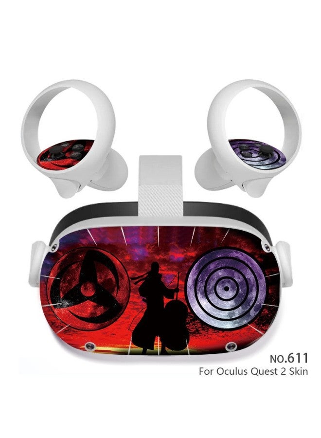 Loquat Oculus Quest 2 VR Glasses Film All-in-one Virtual Reality Helmet Steam VR Game Sticker-Color:611 - Image 1