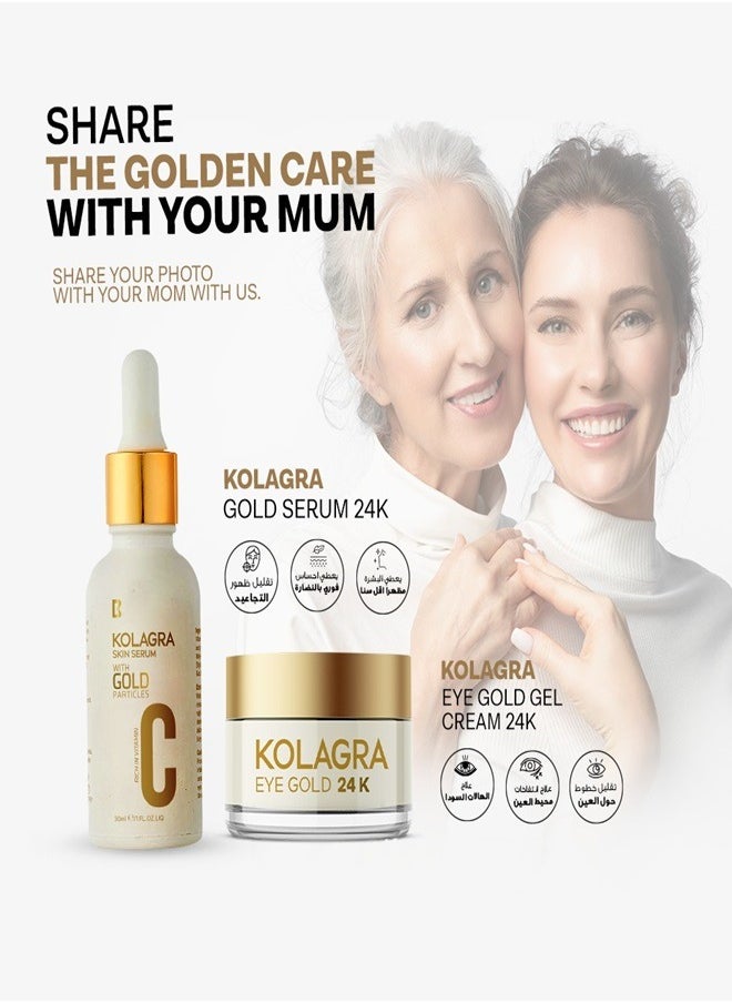 KOLAGRA - Gold Serum 24K 30ml + Eye Gold gel cream 20ml - Image 1