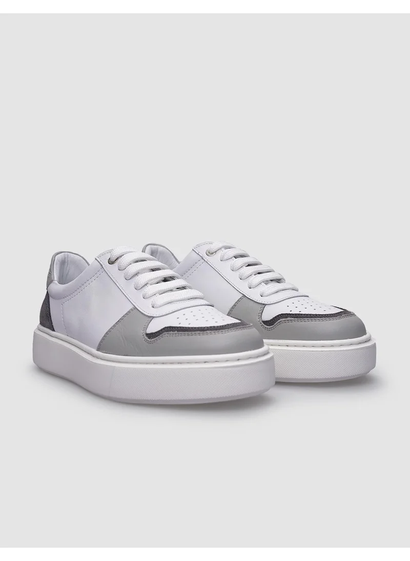 كاباني Leather White - Grey Men's Sneakers