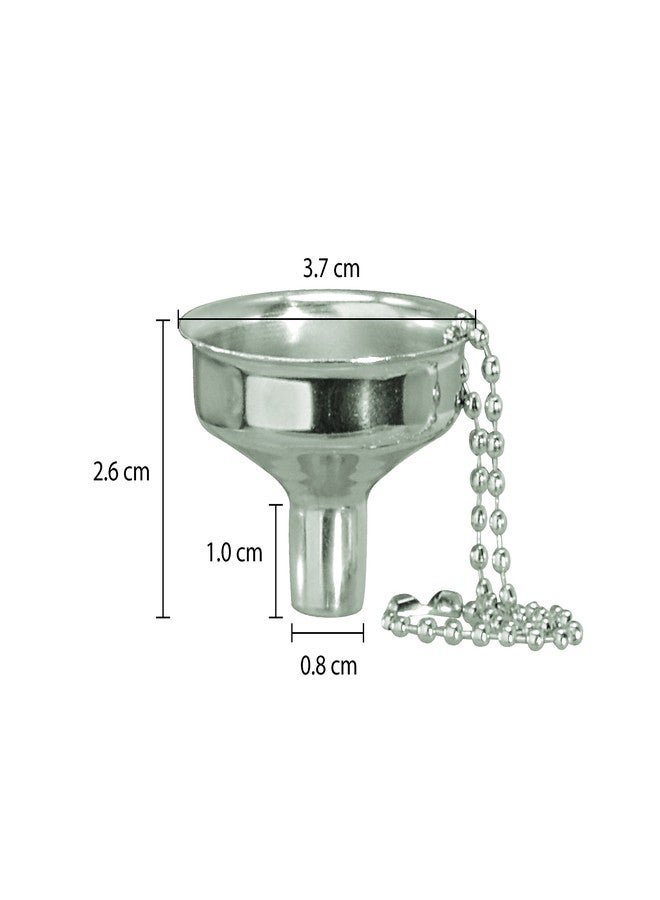 ثيريستي راينو قمع قوارير صغيرة من الفولاذ المقاوم للصدأ من ثيرستي راينو / قمع زجاجات الزيوت العطرية (مجموعة من 6 قطع) - Image 4