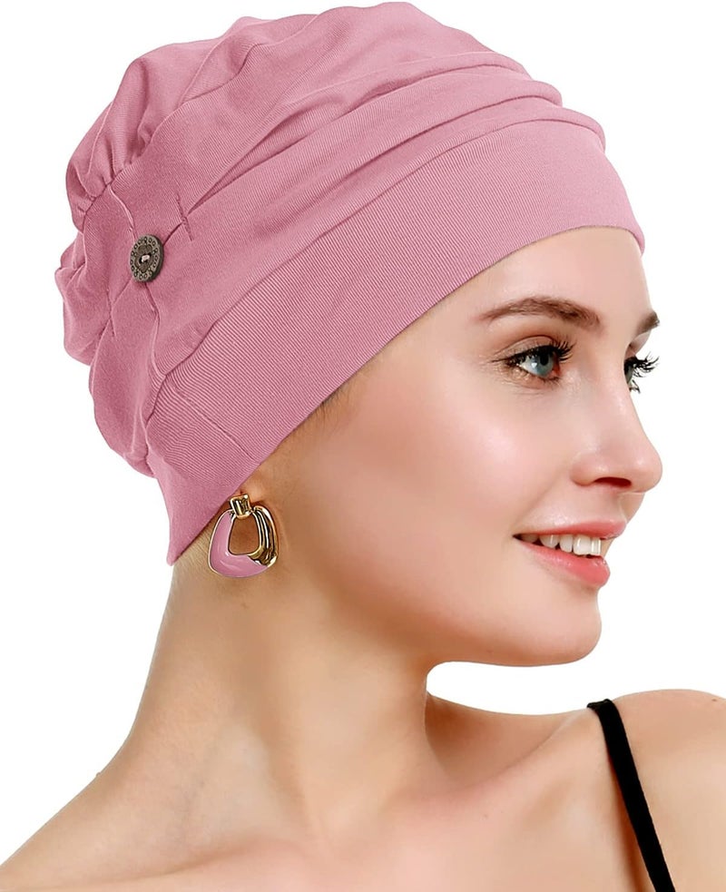 osvyo Cotton Chemo Turbans for Women Cancer Hairloss hat - Cotton Lightweight Headwear Sealed Packaging - Image 5