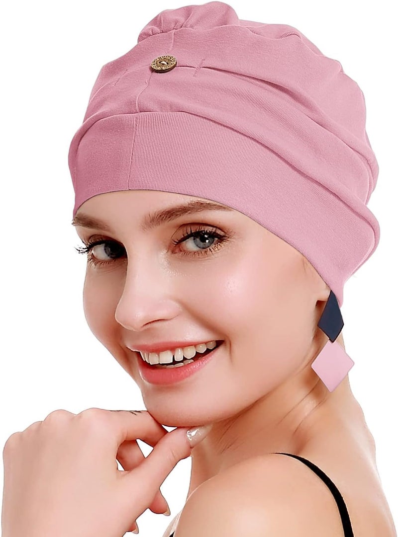 osvyo Cotton Chemo Turbans for Women Cancer Hairloss hat - Cotton Lightweight Headwear Sealed Packaging - Image 1