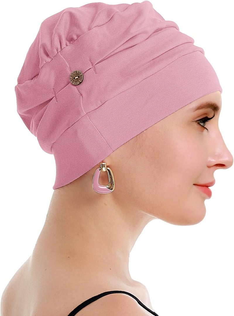 osvyo Cotton Chemo Turbans for Women Cancer Hairloss hat - Cotton Lightweight Headwear Sealed Packaging - Image 4