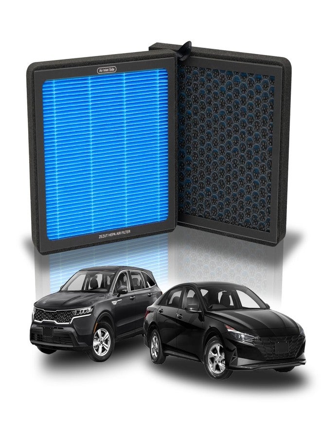 ZEZUT Activated Carbon Cabin Air Filter, Durable and sturdy,Replacement for Elantra, Santa Cruz, Santa Fe,Tucson, K5, Sorento, GV60, NIRO,for Sportage, Ioniq 5, EV6 (1 PACK) - Image 1
