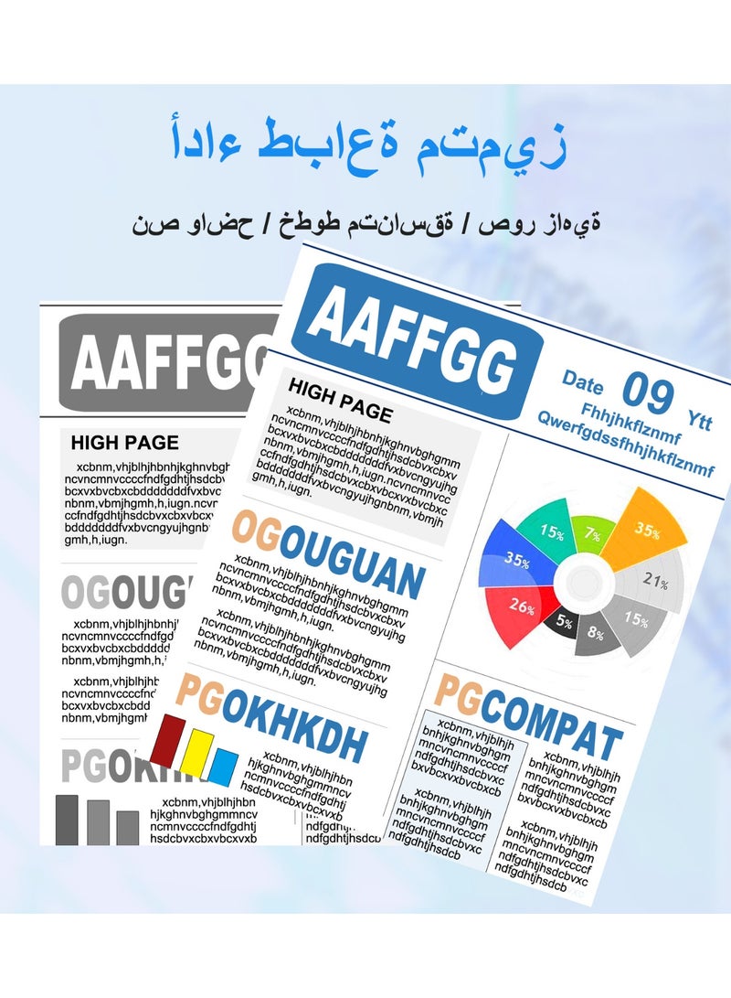 خراطيش حبر PG-445XL CL-446XL 445 446 عالية الإنتاجية بديلة لخراطيش حبر كانون 445 446 لخراطيش حبر كانون 445 446 متوافقة مع طابعات كانون Lp2840 Mg2440 Mg2540 Mg2940 (عبوتان، 445XL 446XL) - Image 4