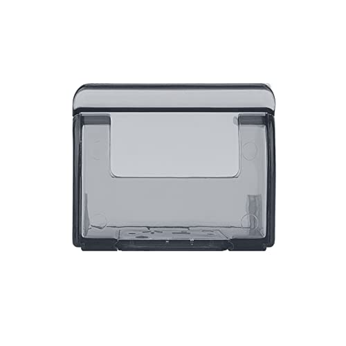 LUEXBOX 2 Pcs Plastic Razor Holders with Cover for Shower Wall, Self Adhesive Waterproof Razor Rack for Bathroom, Compatible with Fusion 5 Proglide, Mach 3 Classic(Grey) - Image 4