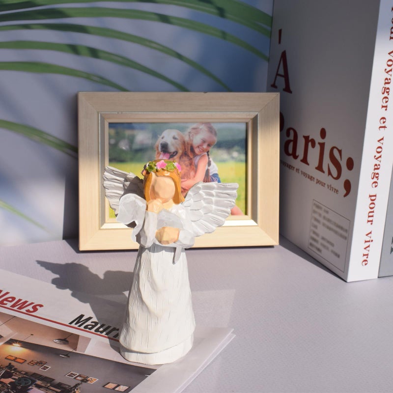 Anrkets Angel of Friendship Pet Memorial Gift â€“ Dog Remembrance Angel Figurine with 7 Chakra Rainbow Bridge Bracelet, Sympathy Gift for Loss of a Beloved Dog - Image 2