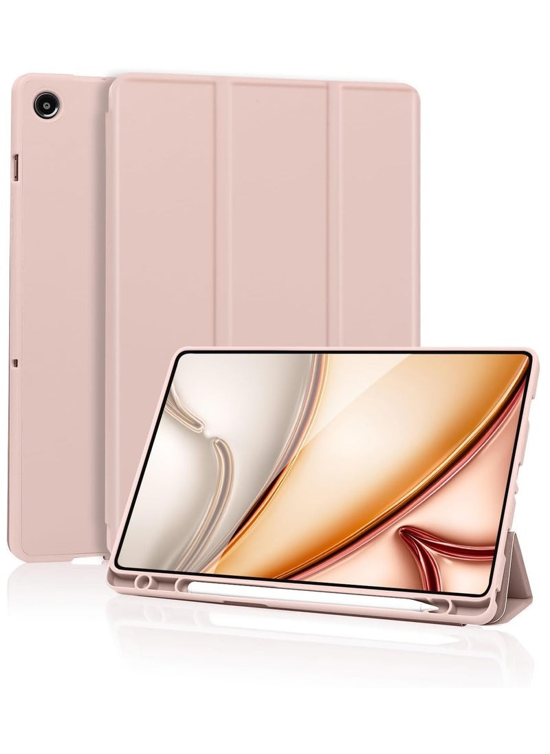 Gravity Protective Case Compatible with Samsung Galaxy Tab A9 Plus / A9+ 11 Inch 2023 (Model SM-X210/X216/X218) – Slim Trifold Stand Cover with Built-in S Pen Holder – Auto Sleep/Wake Function – Lightweight Shockproof Case for Samsung Tab A9+ Tablet Pink - Image 1