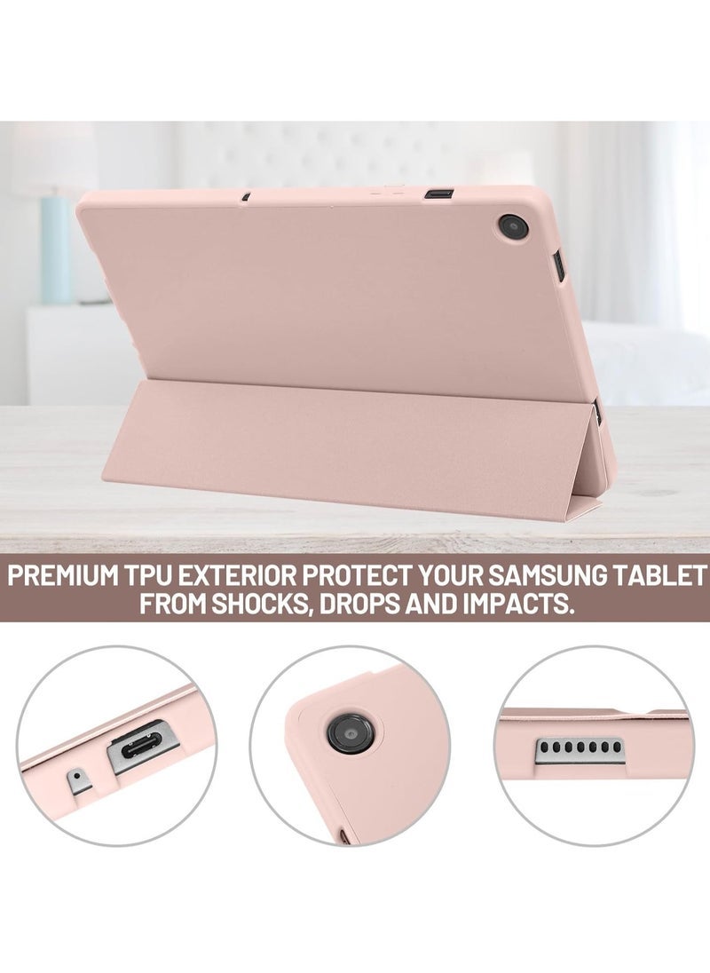 Gravity Protective Case Compatible with Samsung Galaxy Tab A9 Plus / A9+ 11 Inch 2023 (Model SM-X210/X216/X218) – Slim Trifold Stand Cover with Built-in S Pen Holder – Auto Sleep/Wake Function – Lightweight Shockproof Case for Samsung Tab A9+ Tablet Pink - Image 5