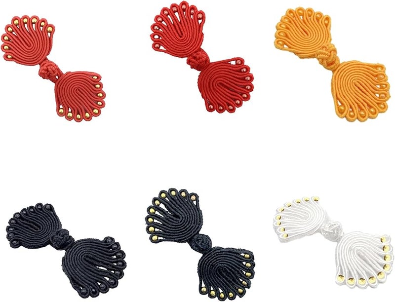 Handcrafted Chinese Cheongsam Knot Buttons Traditional Nine Beads Fastener Decorative Accessory - Image 5