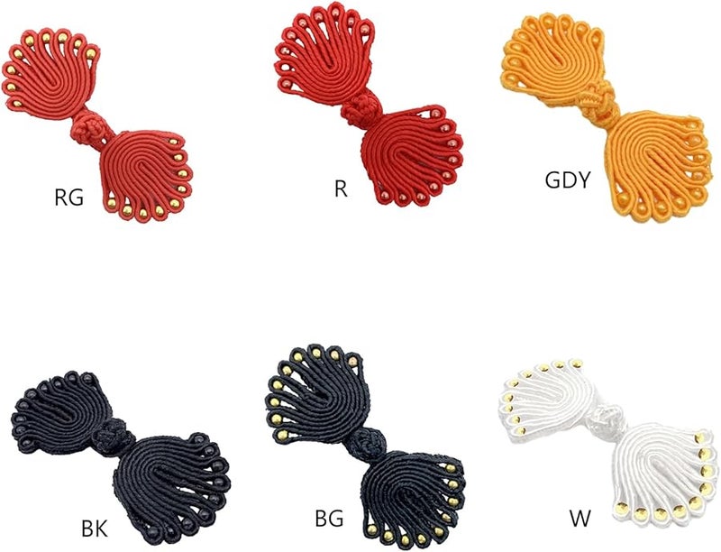 Handcrafted Chinese Cheongsam Knot Buttons Traditional Nine Beads Fastener Decorative Accessory - Image 4