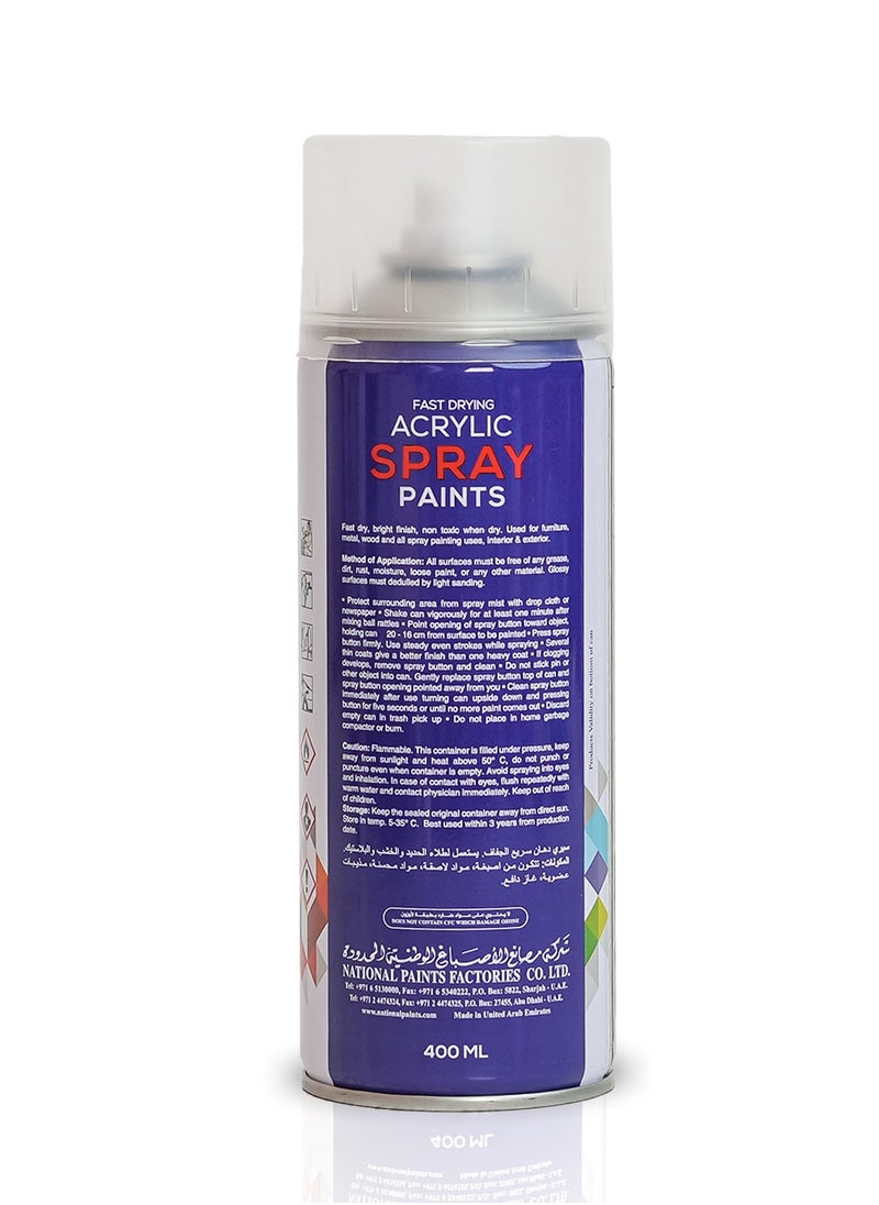 NATIONAL PAINTS - Fast Drying Acrylic Spray Paint CLEAR 900 - Image 1