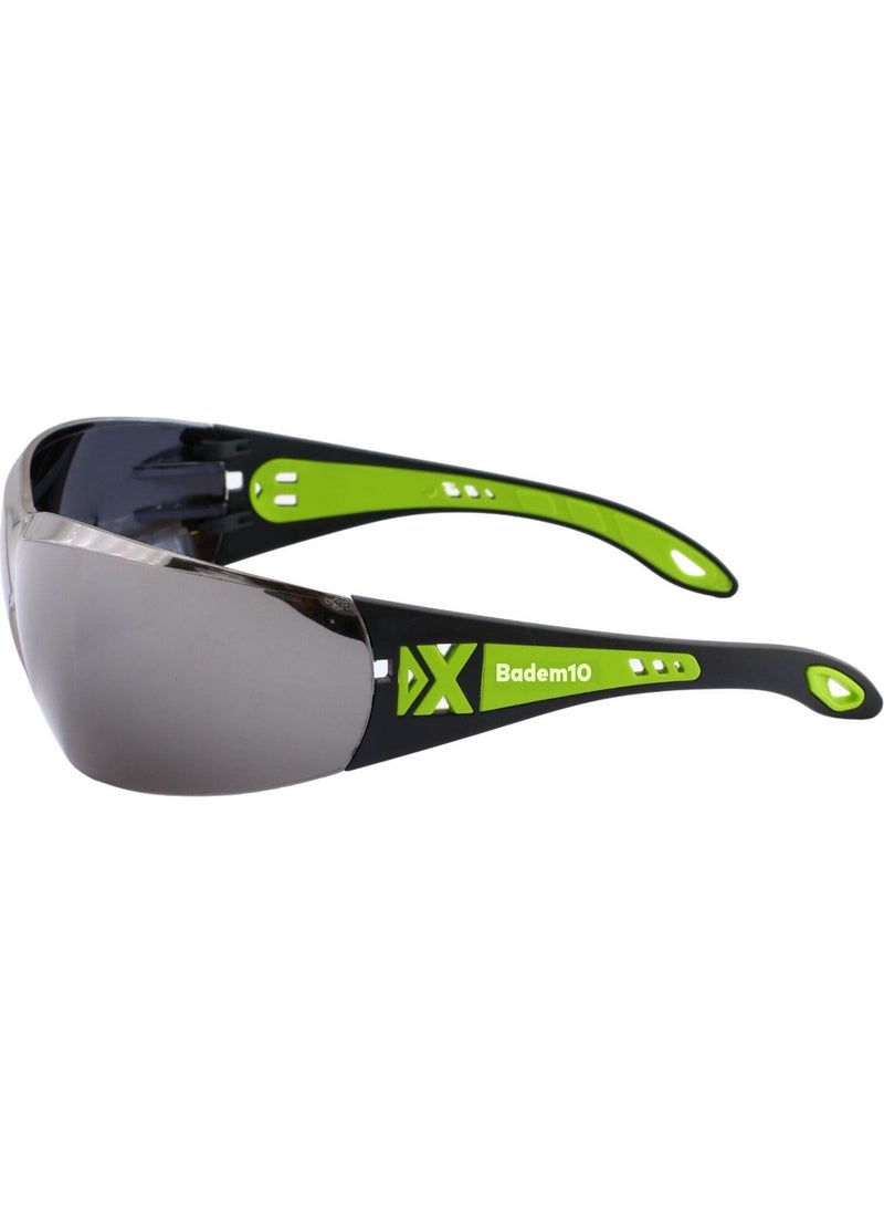Nzb - Work Safety Glasses Welding Glasses Laser UV Protective Dust Proof Glasses Silicone Headset Silver - Image 1