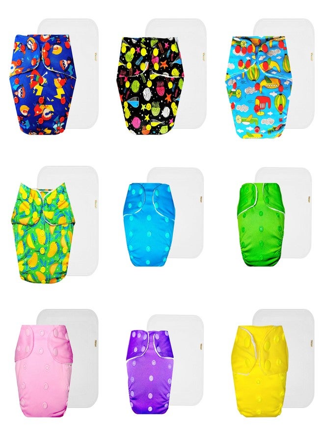 حفاضات دمبلدو القماشية الممتازة مع حشوة قطنية (عبوة من 9) | ملائمة محكمة | مانعة للتسرب | أزرار كبس قابلة للتعديل | مصممة من قبل الأمهات | من 3 أشهر إلى 3 سنوات | للجنسين - Image 1
