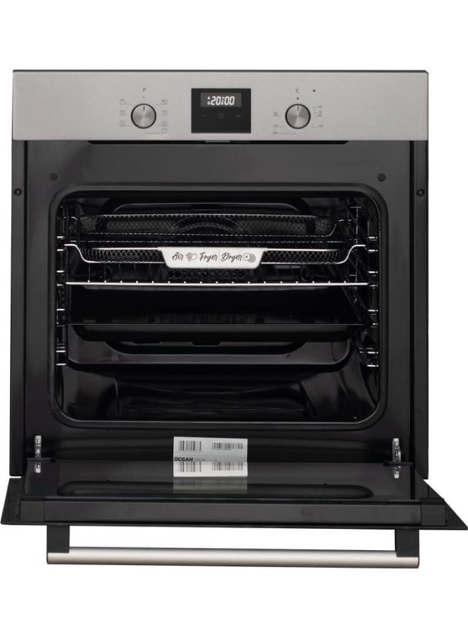 Ocean OEOF 68 I TC, Built‑in Electric Oven with Grill, 60 cm, 60 Liters, Black/Stainless Steel - Image 3