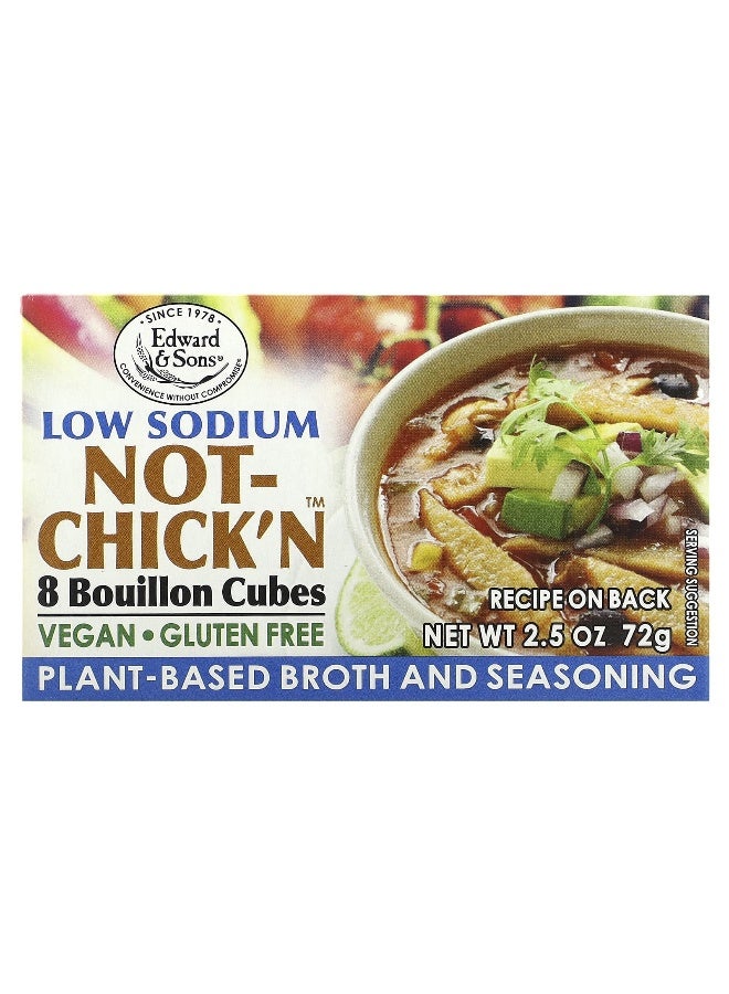 Edward & Sons Edward & Sons, Not-Chick'n Bouillon Cubes, Low Sodium, 8 Cubes  - Image 1